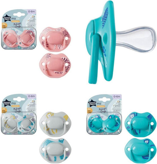 Tommee Tippee Moda Suzete din Silicon pentru 0-6 luni 2 bucăți