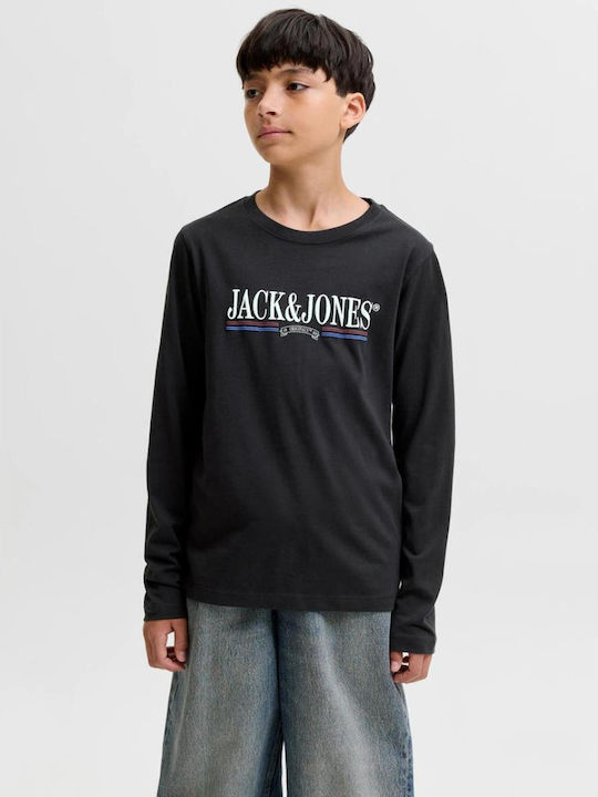 Jack & Jones Παιδική Μπλούζα Μακρυμάνικη Black