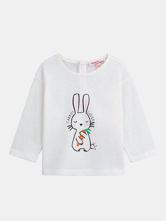 Παιδική Μπλούζα Μακρυμάνικη Λευκο Carrot Lover
