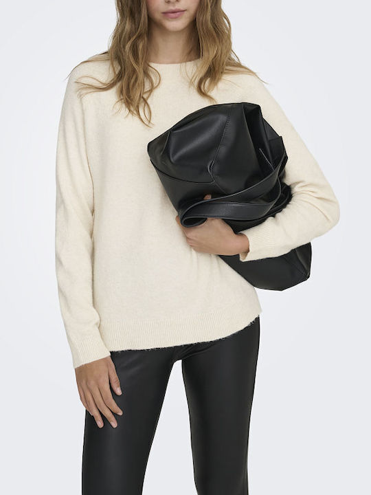 Only Women's Long Sleeve Beige Sweater