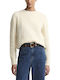 Damen Pullover Wolle Creme