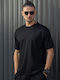 Short Sleeve Black Blouse