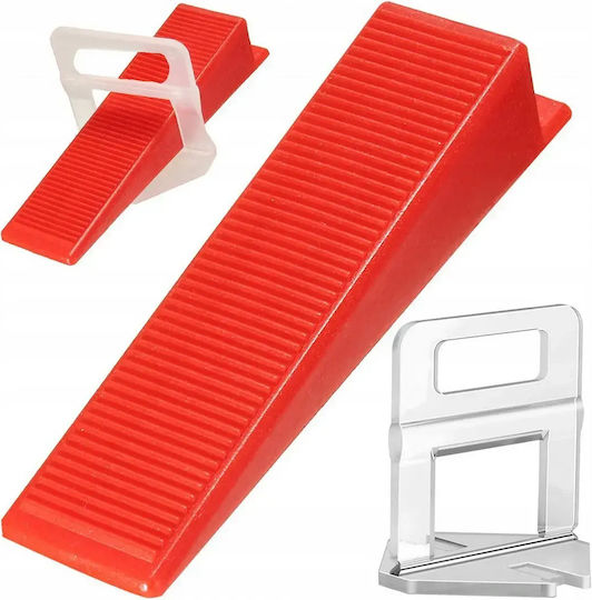 Tile Leveling System Set 100 Clips 100 Wedges