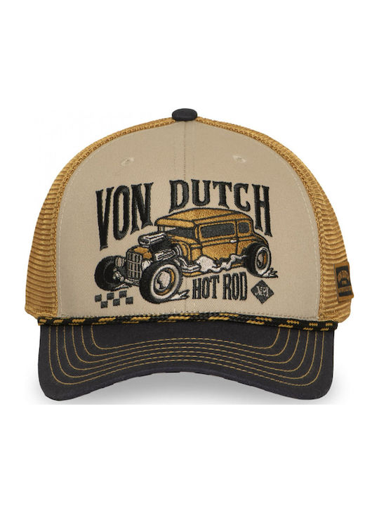Von Dutch Unisex Καπελο Trucker Μπεζ Vd 1 Cs Sem 17-beige