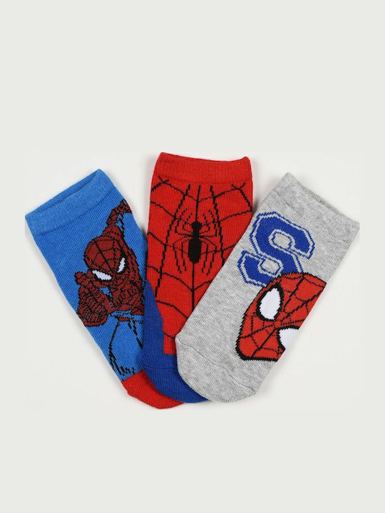 Childrenland Kindersocken Blau Rot Grau 3er-Pack
