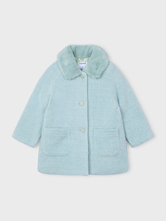 Mayoral Kids Coat Short Pistachio