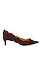 Alina Wildleder Pumps mit Absatzhöhe Burgundisch