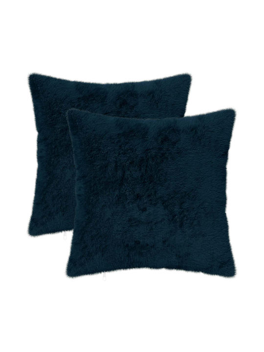 vidaXL Decorative Pillow Case Heerlen Dark Blue...
