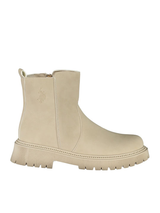 U.S. Polo Assn. Ghete dama Bej