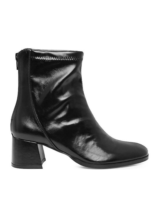 Women's Ankle Boots with Medium Heel Black