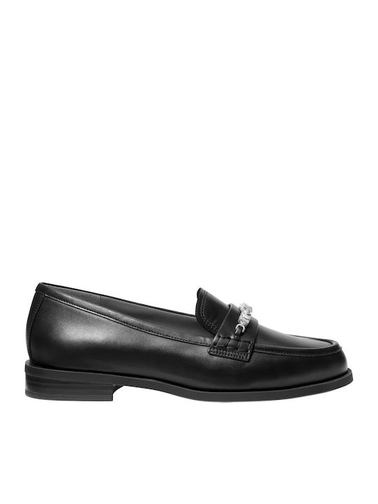 Δερμάτινα Γυναικεία Loafers σε Μαύρο Χρώμα