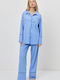 Aruelle Sommerliches Damen-Schlafanzug-Set Hellblau