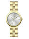 Ferro Women's Watch Battery with Gold Stainless Steel Strap