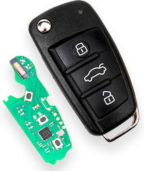 Autoschlüsselhülle Elektronisches Audi A3 3 Tasten 8v0837220