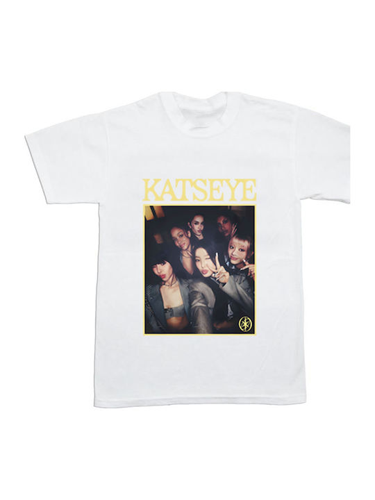 Kids White T-shirt Katseye