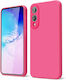 Orso Rubber Silk Back Cover Σιλικόνης Φούξια (G...