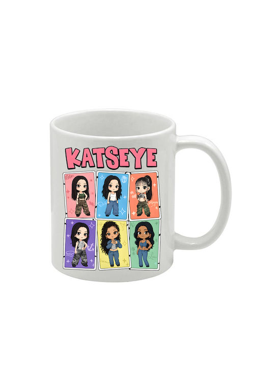 White Katseye Mug