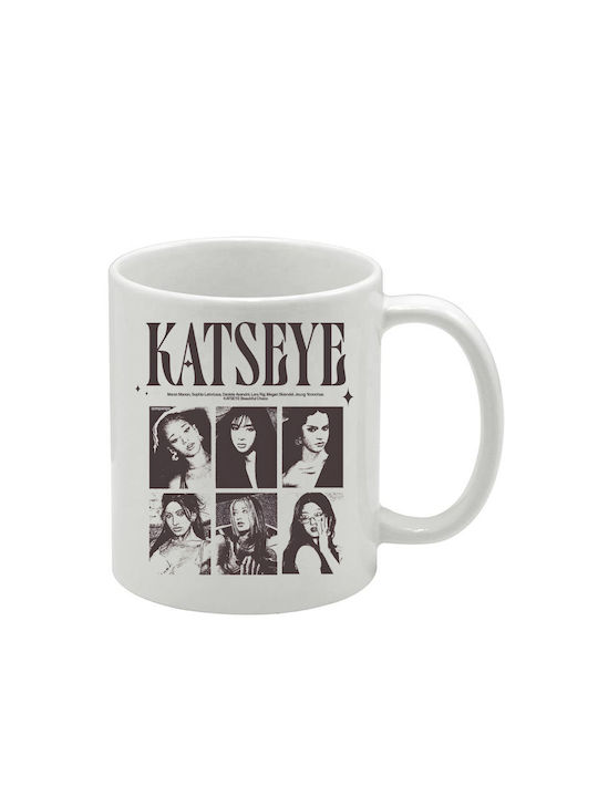 White Katseye Mug