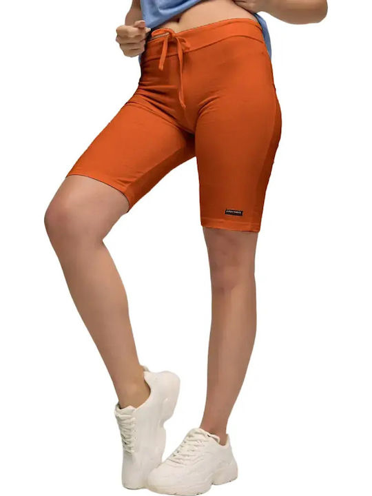 Bodymove Damen Fahrrad Leggings Orange