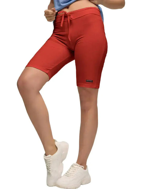 Bodymove Damen Fahrrad Leggings Rot