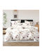 SpitiBazaar Royal Module Cearceafuri De Pat Super Duble Cu Hugger Din Cauciuc 160x200+30cm Alb (4buc)