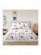 SpitiBazaar Royal Module Cearceafuri De Pat Super Duble Cu Hugger Din Cauciuc 160x200+30cm Alb (4buc)
