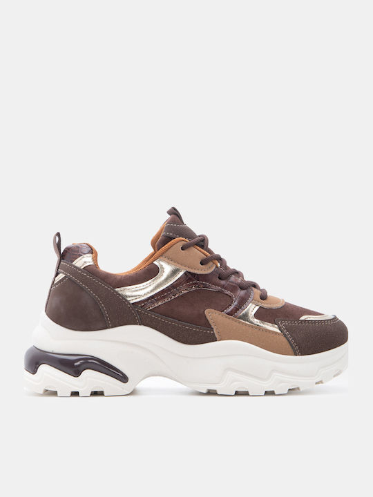 Luigi Flatforms Sneakers Dunkelbraune