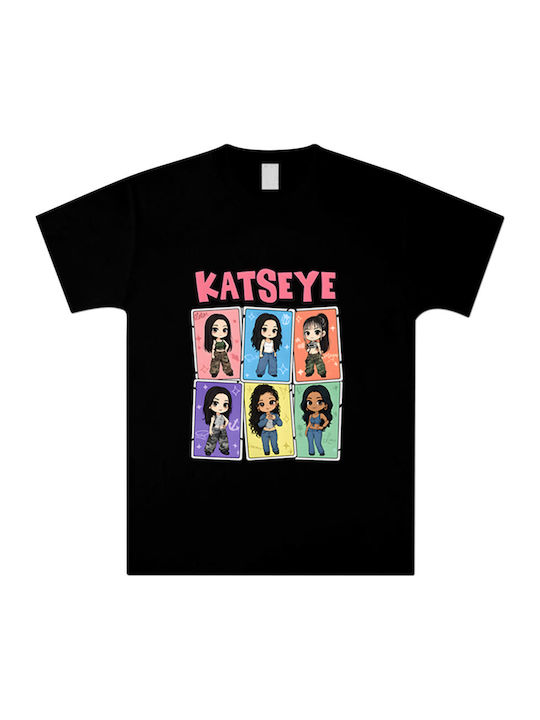 Детска Тениска Черна Katseye