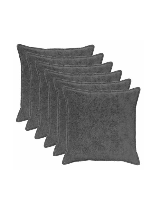 vidaXL Față De Pernă Houten Gri Închis 80x80 Cm