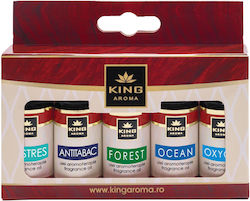 Aromatherapy 5 Scented Oils Package Relax King Aroma Anti-stress Purification