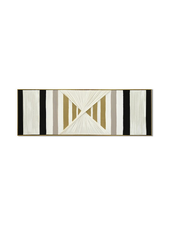Panou Pânză Model Geometric Clepsidră Textură Reliefulă 52x152x4.5