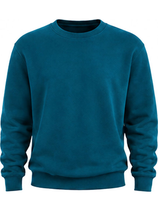 Cotton Point Ανδρικό Διαφημιστικό T-shirt Μακρυμάνικο Πετρόλ