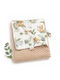 Maboo Nursery Swaddling Blanket Minky Cotton Beige 75x100cm