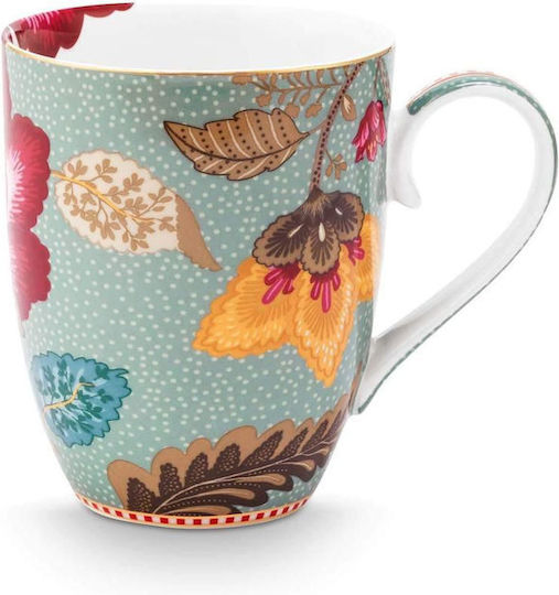 Голяма Чаша с Дръжка 350ml Pip Studio Blooming Tales Fantasy Blue