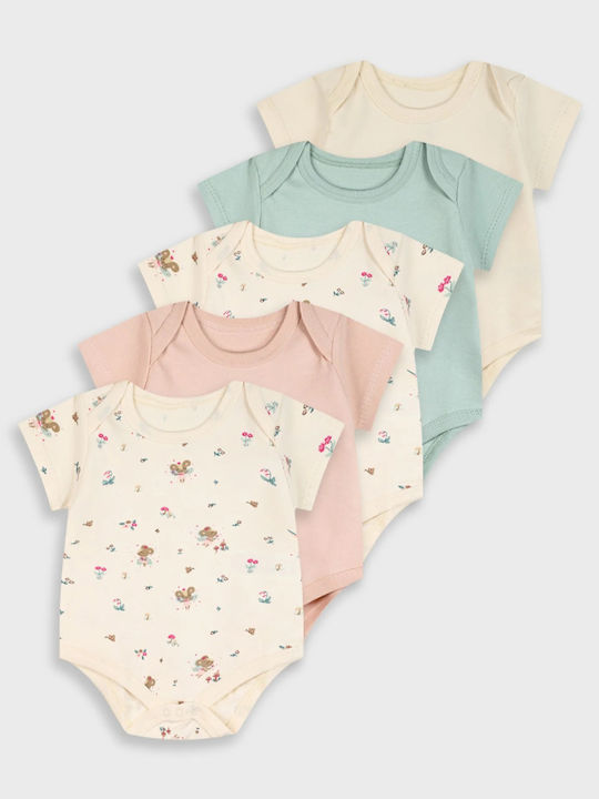 Energiers Set Baby-Strampler Mehrfarbig 5Stücke