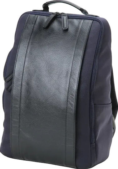 Artisan & Artist Rr4-06c Leder Panel Rucksack Marineblau