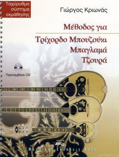 Μέθοδος Για Τρίχορδο Μπουζούκι, Μπαγλαμά, Τζουρά