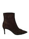 Leather Women's Ankle Boots Brown