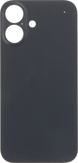 Заден Капак За Батерия Battery Door Adhesive iPhone 16 Голям Отвор Черен