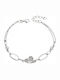 Senza Senza Damen Armband mit Herz-Design aus Silber