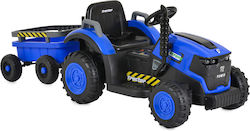 Tractor Electric cu Remorcă 12 Volți Albastru pentru 3+ Ani