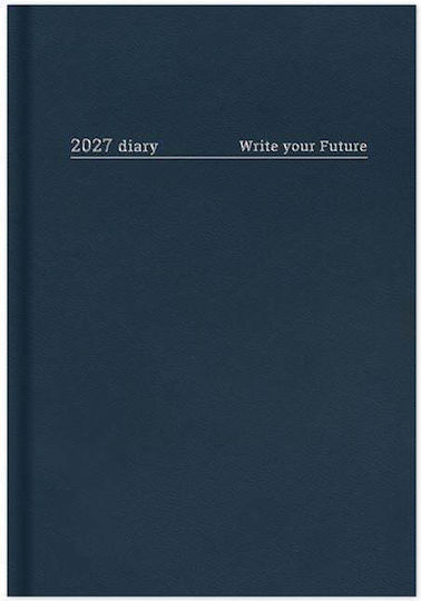 adBook Ημερήσια Ατζέντα 2027 Blue Navy 12x17εκ.