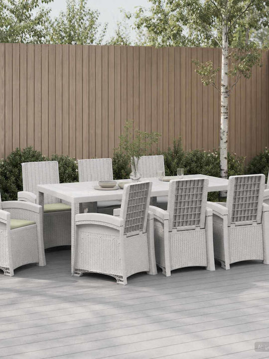 Set Sala De Mese Pentru Exterior 9 Piese Vidaxl...