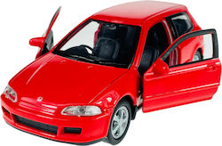 Welly 1992 Honda Civic V Rotes Modell in Maßstab 1:34