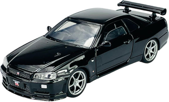Tayumo Nissan Skyline Gt-r34 V-spec Ii Statische Modelle Μαύρο Maßstab 1:32