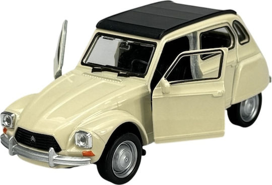 Welly Old Timer Citroen Dyane Statische Modelle Dach Beige Maßstab 1:34 43859