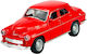 Welly Warsaw 224 Rote Maßstab 1:43