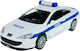 Welly Peugeot 407 Coupe Polizei Statische Modelle Weiß Maßstab 1:34