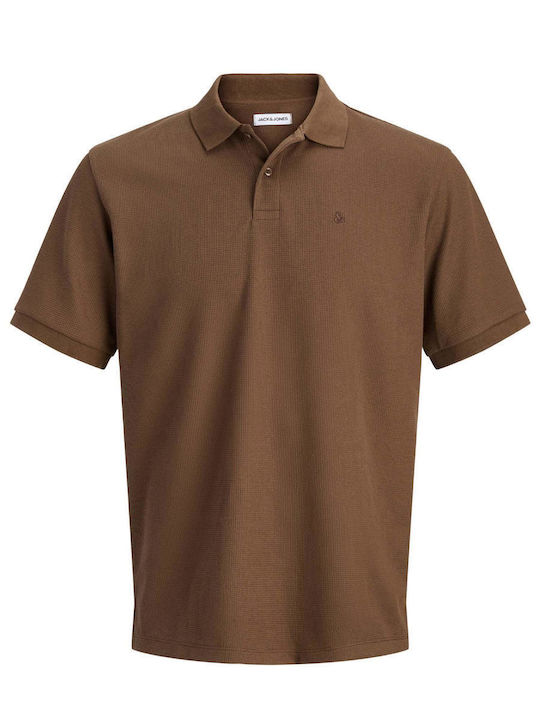 Jack & Jones Polo Bluză cu mânecă scurtă Maro