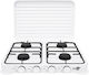 Countertop Gas Burner with 4 Burners White